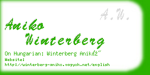 aniko winterberg business card